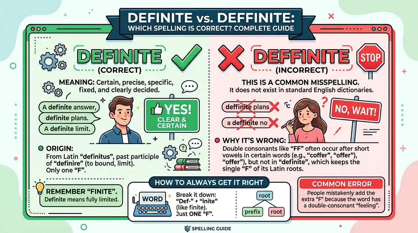 Definite vs Deffinite: Which Spelling Is Correct?