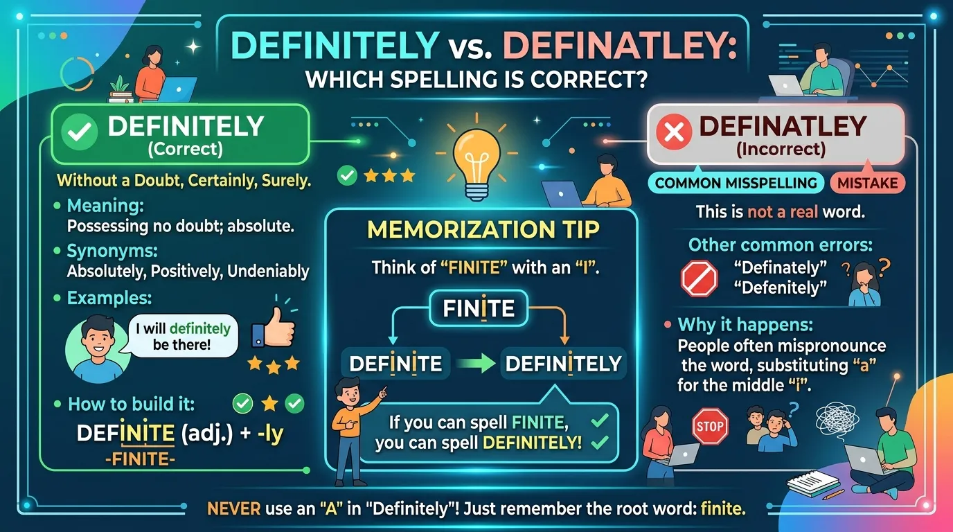Definitely vs Definatley: Which Spelling Is Correct?