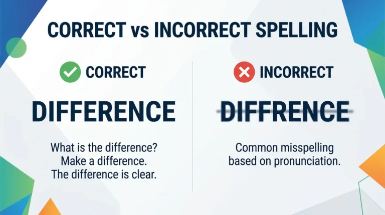 Difference vs Diffrence: Which Spelling Is Correct?