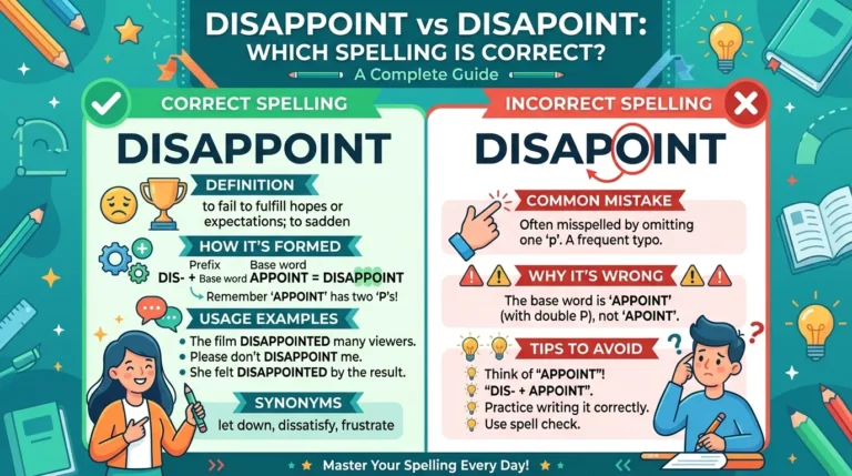 Disappoint vs Disapoint: Which Spelling Is Correct?