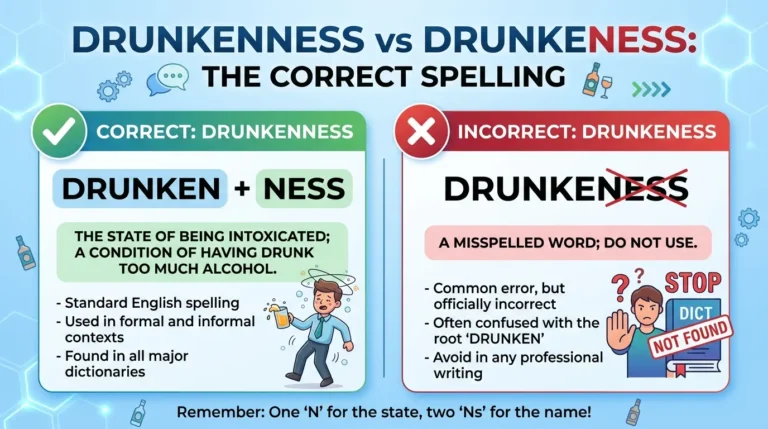 Drunkenness vs Drunkeness: Which Spelling Is Correct?