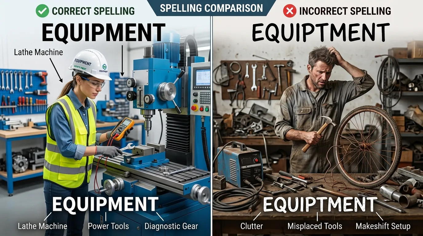equipment vs equiptment