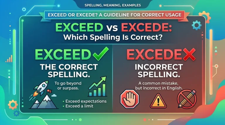 Exceed vs Excede: Which Spelling Is Correct?