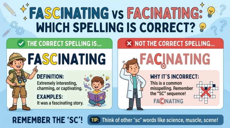 Fascinating vs Facinating: Which Spelling Is Correct?