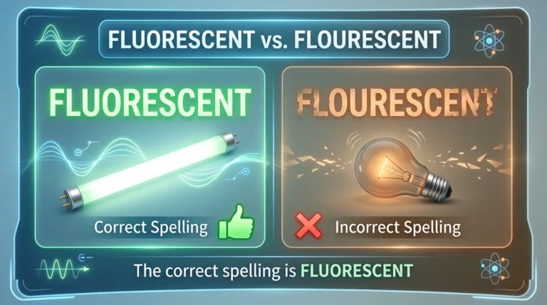 Fluorescent vs Flourescent: Which Spelling Is Correct?