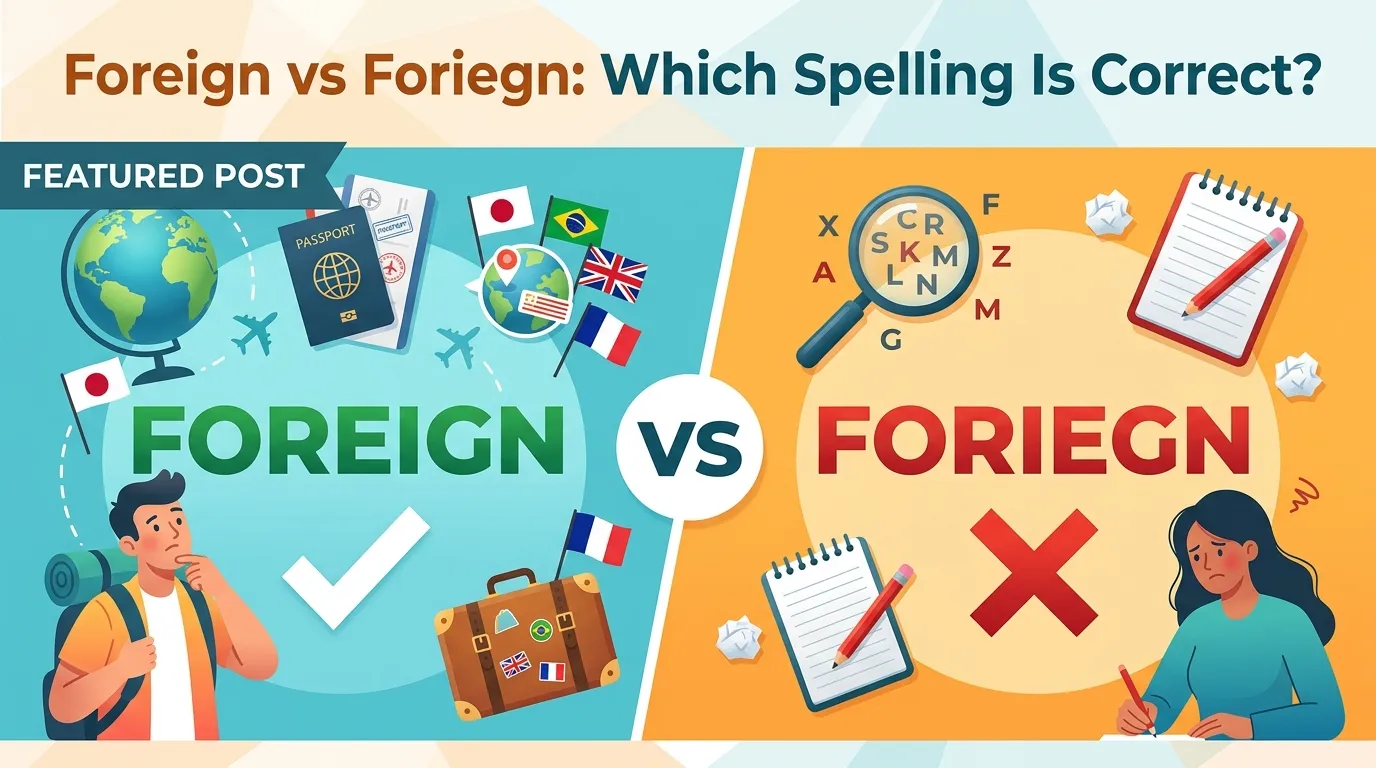 Foreign vs Foriegn: Which Spelling Is Correct?