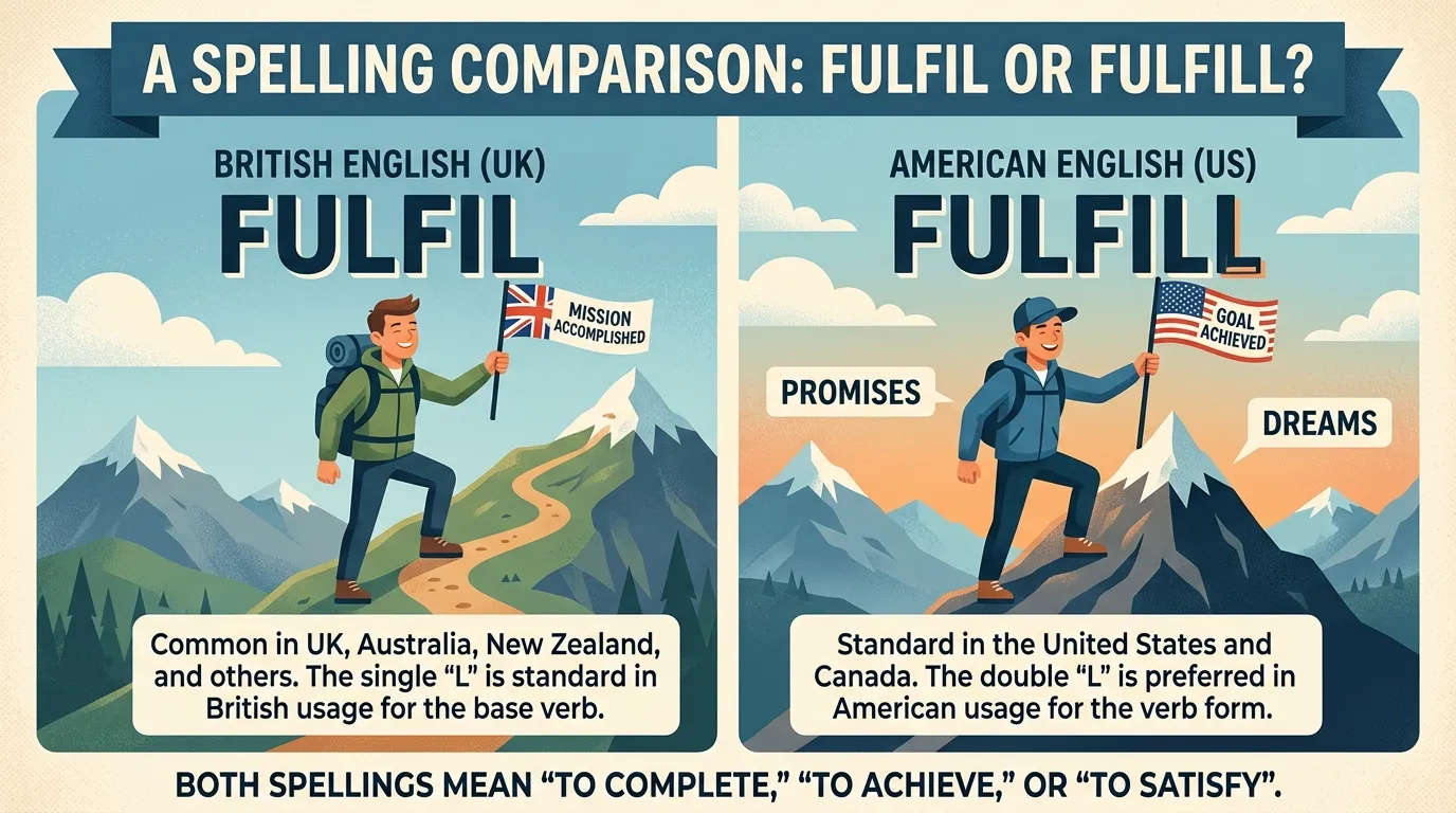 fulfil vs fulfill