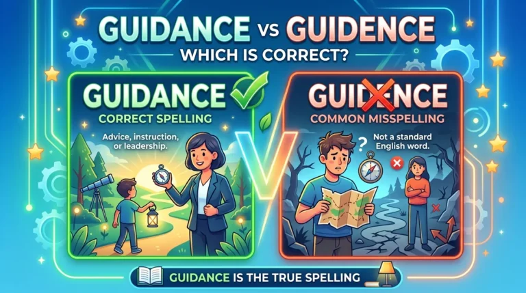 Guidance vs Guidence: Which Spelling Is Correct?