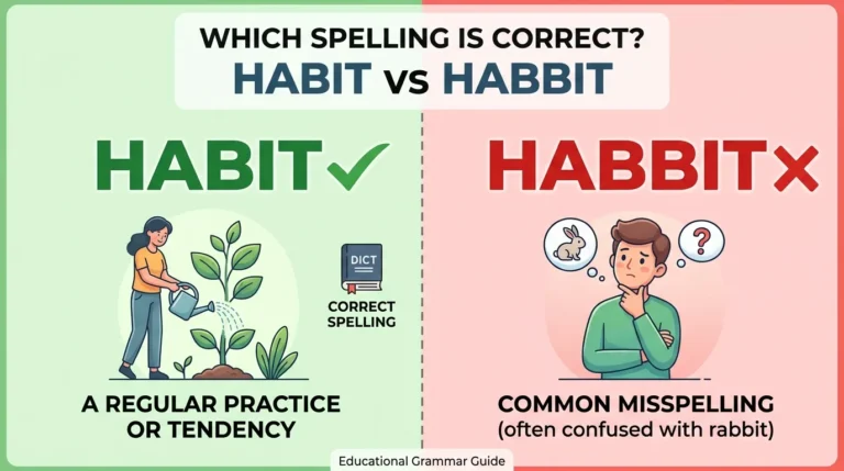 Habit vs Habbit: Which Spelling Is Correct?
