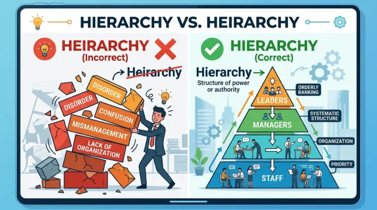 hierarchy vs heirarchy
