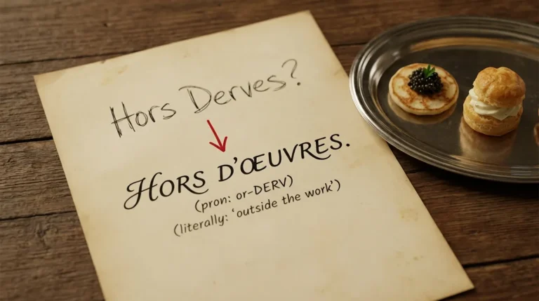 Hors d'oeuvres vs. Hors Derves: Which Spelling Is Correct?