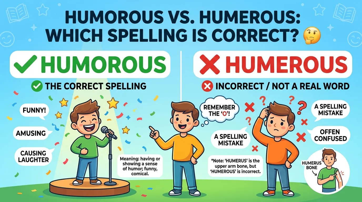 Humorous vs Humerous: Which Spelling Is Correct?