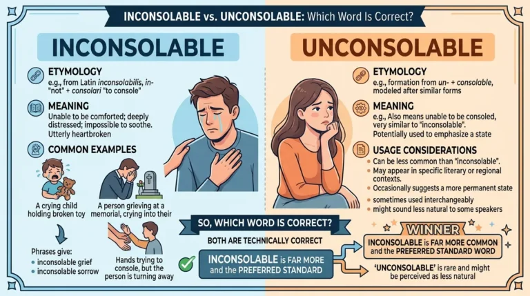 Inconsolable vs Unconsolable: Which Word Is Correct?