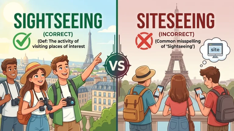 Sightseeing vs Siteseeing: Which Spelling Is Correct?
