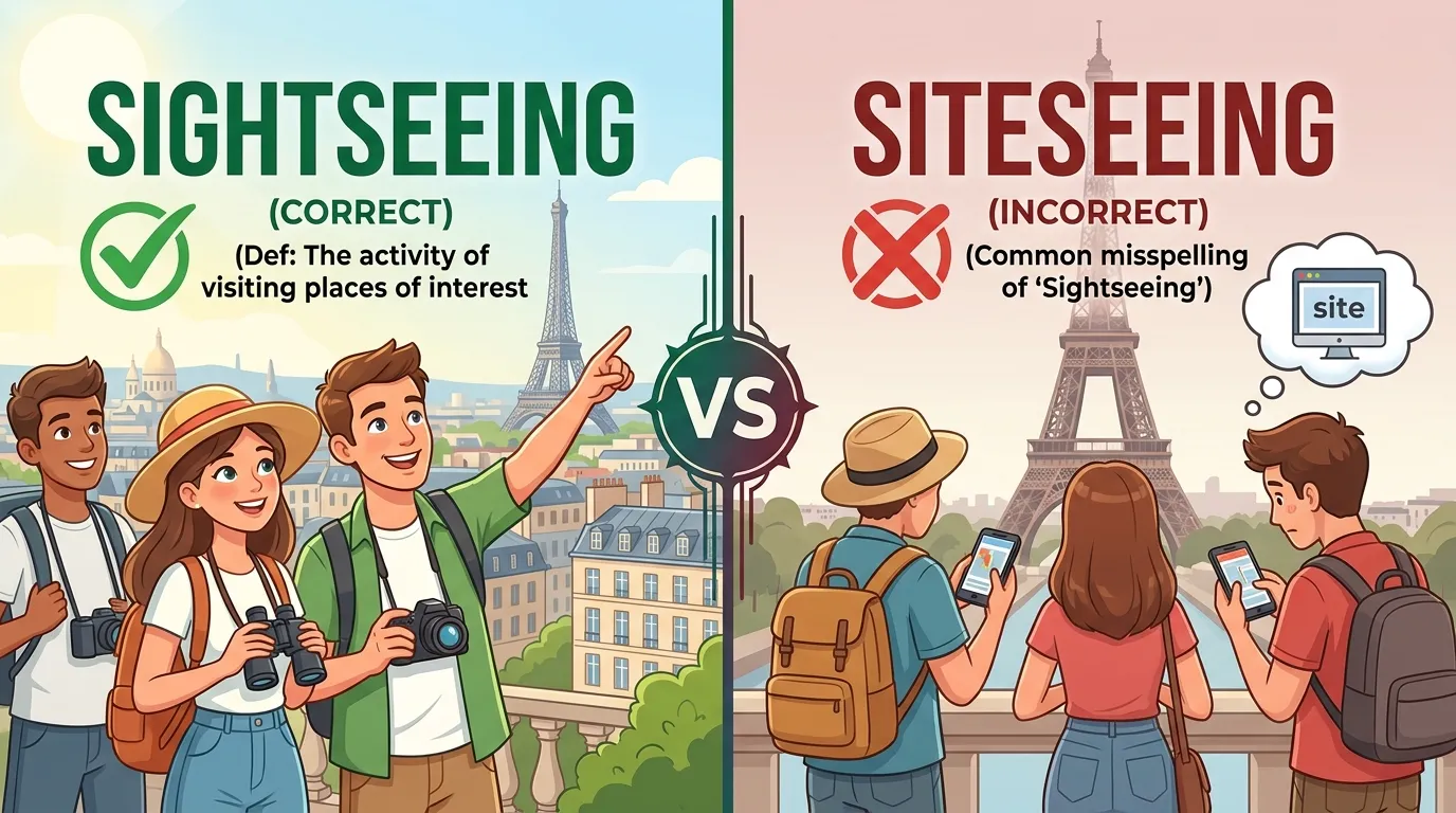 Sightseeing vs Siteseeing: Which Spelling Is Correct?