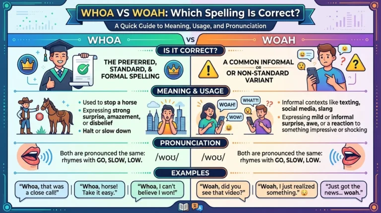 Whoa vs Woah: Which Spelling Is Correct?