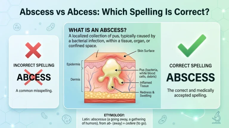 Abscess vs Abcess: Which Spelling Is Correct?
