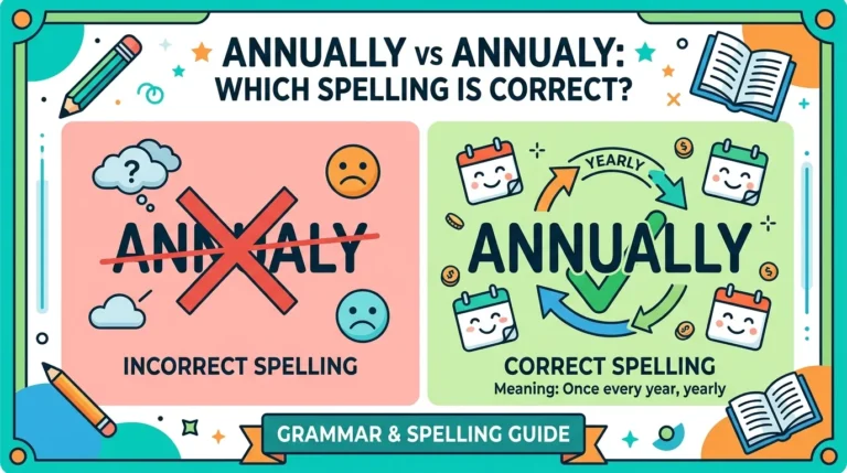 Annually vs Annualy: Which Spelling Is Correct?