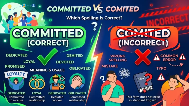 Committed vs Comited: Which Spelling Is Correct?
