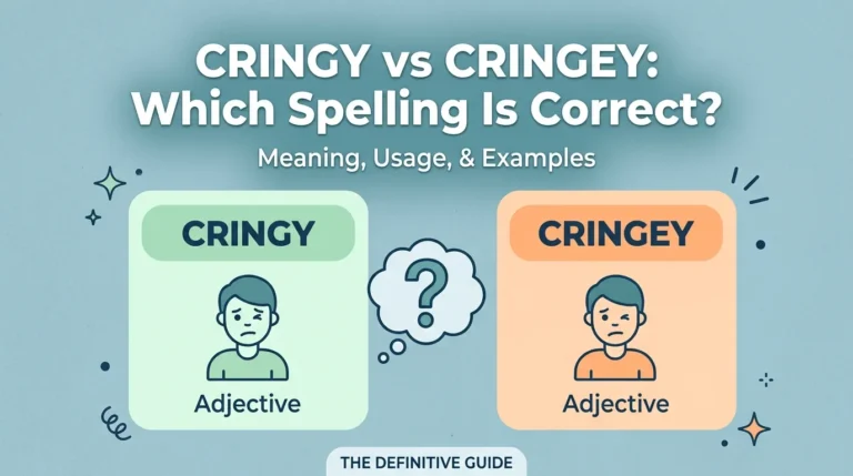 Cringy vs Cringey: Which Spelling Is Correct?