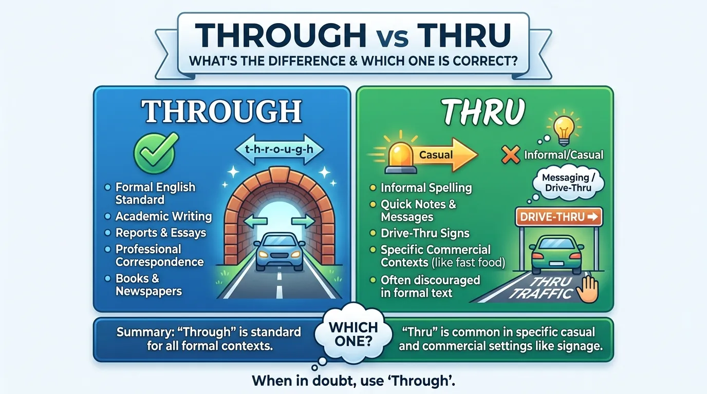 Through vs Thru: What’s the Difference