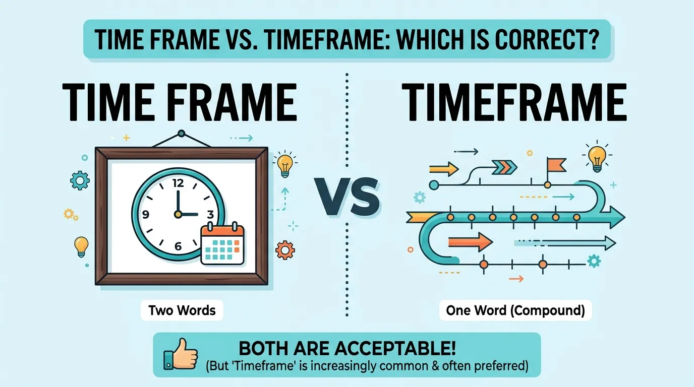 Time Frame vs Timeframe: Which Spelling Is Correct?