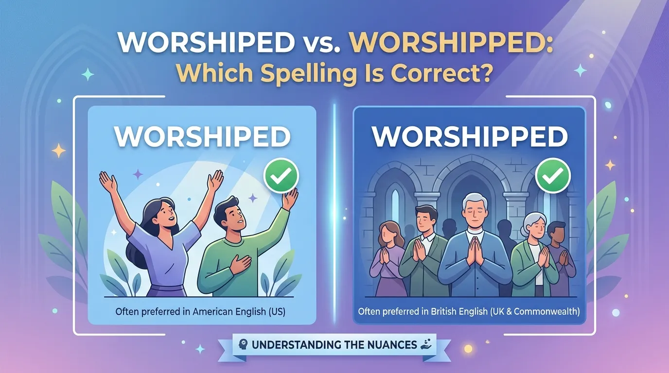 Worshiped vs Worshipped: Which Spelling Is Correct?